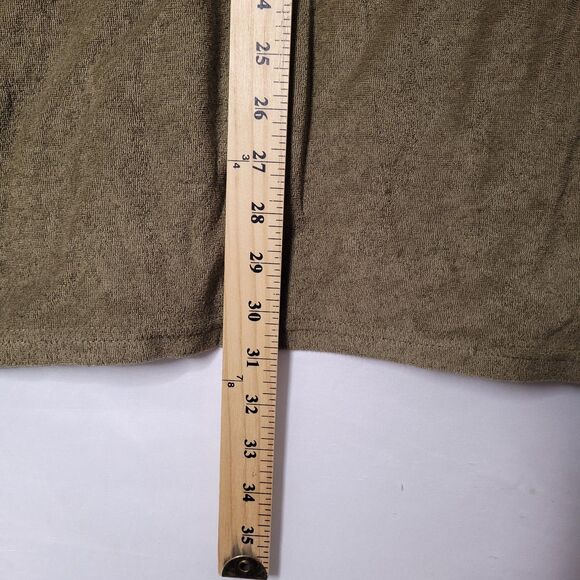 Negative Space Terry Polo Mens XL Army Green Towel Beach - Picture 6 of 11